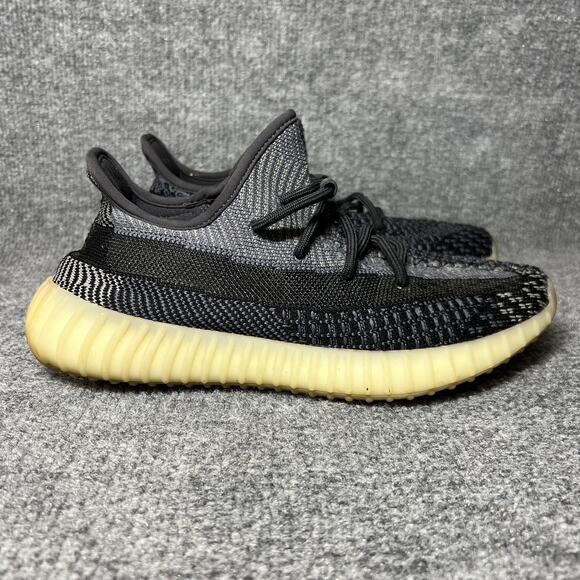 Adidas Yeezy Boost 350 V2 Shoes Sneakers Mens Size 7 Black Gray Carbon FZ5000 - Picture 1 of 9